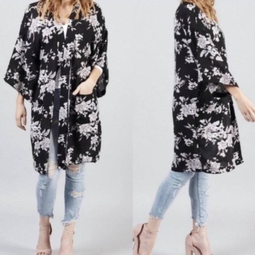 COPY - Spiritual Gangster Maya Floral Kimono OS